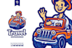design eye catching custom travel, car logo