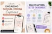 write engaging content captions and simple articles