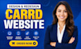 carrd website design, redesign carrd website and carrd landing page design