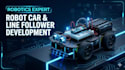build robot car, line follower or obstacle avoidance robot