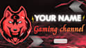 design epic gaming youtube banner logo for twitch streamers