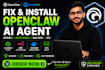 fix,install openclaw ai agent hermes multi agent mac mini vps