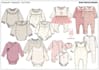 design baby bodysuits and sleepsuits with tech pack for production