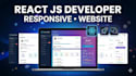 develop modern responsive react js website with tailwind css