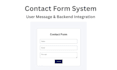django backend developer for login and contact system