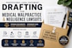 draft medical malpractice lawsuit, complaint, and legal documents