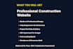 design a professional construction company website