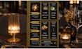 design a professional restaurant and cafe menu card