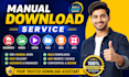 do manual downloads from any website fast and securely