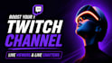 do promotion for your twitch channel to  boost your stream