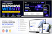 build modern responsive website and landing page