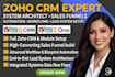 create zoho crm setup sales funnel automation workflow build lead system setup