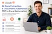 create claude code data extracting, PDF document to excel automation CRM system