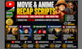 ghostwrite movie recap script, anime recap script for faceless youtube channel