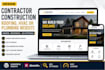 design contractor, construction, roofing, hvac, or plumbing website with SEO