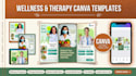create editable canva wellness program templates and therapy brochures design
