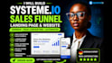 build german systeme io course funnels, systeme io landing page, systeme io
