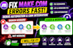 fix broken or debug make com automation workflows and CRM api integration