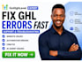 be gohighlevel support troubleshoot automation error expert fix ghl website bugs