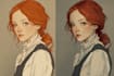 draw your character in semi realism style
