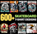 design unique t shirt skull skateboard logo
