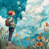 hand paint a stylised watercolor illustration