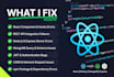 fix react bugs and integrate rest API in your mern stack app
