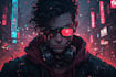 making you as a cyberpunk style character