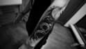 make a realistic black and white tattoo design for you