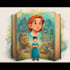 illustrate magical children book cover
