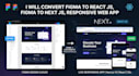 convert figma to react js, figma to next js, responsive web app