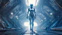 a sci fi character illustration or sci fi character