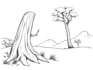 draw simple black and white illustration