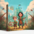 design creative children book cover