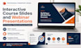 create interactive course slides and webinar presentations on powerpoint
