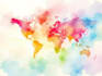 create dreamy map in watercolor style