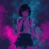 draw anime style illustration with background