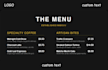 create your restaurant menu list with custom design