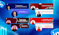 design premium and professional linkedin banner