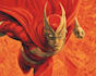create a cinematic superhero character illustration