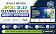 design redesign jimdo, silex cleaning service website wix website