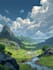 create realistic landscape concept art