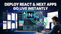 deploy your react js and next js website to netlify, vercel and github