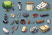 create 2d game assets and game icon