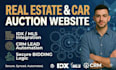 build wordpress car auction website real estate bidding platform with idx CRM