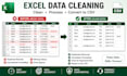 clean excel data remove duplicates and convert to CSV