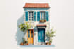 paint your house with watercolor