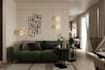 create realistic 3d kitchen living room interior design