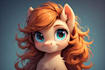 draw cute and unique pony character illustration for you