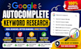 do google autocomplete keyword research for SEO